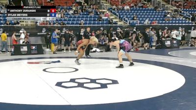 132 lbs Champ. Rd Of 128 - Anthony Zuranski, Indiana vs Dylan Meyers, Connecticut