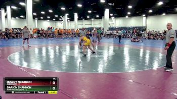 132 lbs Finals (8 Team) - Darion Shannon, Somerset Academy vs Rowdy Neighbor, Alburnett