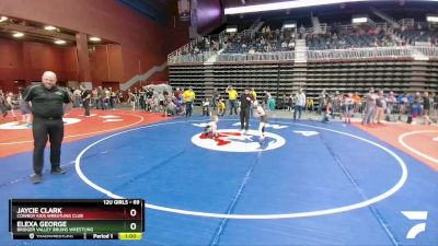 69 lbs 3rd Place Match - Jaycie Clark, Cowboy Kids Wrestling Club vs Elexa George, Bridger Valley Bruins Wrestling