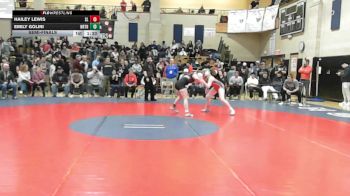 120 lbs Semifinal - Hailey Lewis, Silver Lake vs Emily Golini, Northbridge