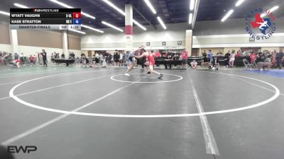 132 lbs Quarterfinal - Wyatt Vaughn, X-CLUSIVE Wrestling vs Kase Stratton, NB Elite Wrestling Club