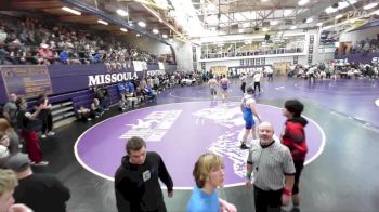 190 lbs Champ. Round 2 - Carson Wolftail, Browning, vs Donovan Daniels, St. Ignatius