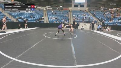 131 lbs Champ. Round 2 - Gwendolyn Jewell, Missouri Valley College vs Willow Dubois, Baker University