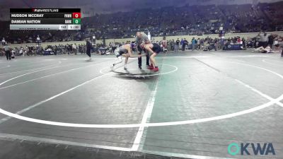 132 lbs Quarterfinal - Hudson McCray, Pawnee Wrestling Club vs Damian Nation, Darko Valley Wolf Pack