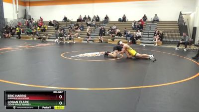 175-185 lbs Round 1 - Eric Harris, Dubuque Hempstead vs Logan Clark, Cedar Rapids Kennedy