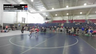 138 lbs Semifinal - Wylee Willson, Pinedale Pummelers Wrestling C vs Drayger Cloward, Uintah Wrestling