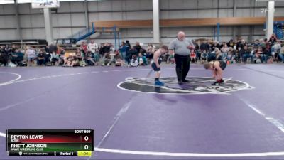 75 lbs Quarterfinal - Rhett Johnson, Hawk Wrestling Club vs Peyton Lewis, Boise