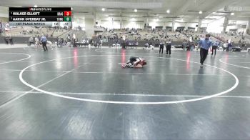 90 lbs 1st Place Match - Aaron Overbay Jr., Clinton Dragon Youth Wrestling vs Walker Elliott, Riverdale Warrior WC