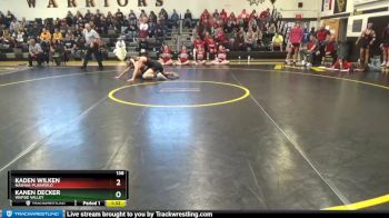 138 lbs Semifinal - Kanen Decker, Wapsie Valley vs Kaden Wilken, Nashua-Plainfield