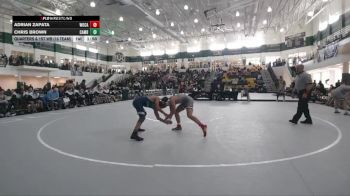 126 lbs Quarters & 1st Wb (16 Team) - Adrian Zapata, Woodland, Cartersville vs Chris Brown, Cambridge