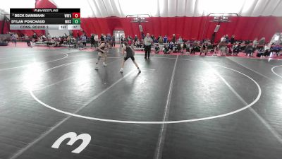 16U Boys - 120 lbs Cons. Round 2 - Beck Dammann, Wrestling Factory vs Dylan Ponchaud, Wisconsin