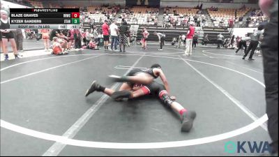 76 lbs Semifinal - Blaze Graves, Red Ryder Wrestling Club vs Kyzer Sanders, Standfast