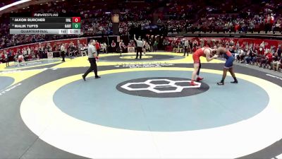 D2-215 lbs Quarterfinal - Jaxon Burcher, Indian Valley vs Malik Tufts, Hartley