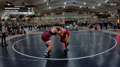 285 lbs Semis & 1st Wb (8 Team) - Rodmehr Heidari, Ravenwood High School vs Jonah Holcomb, Collierville High School