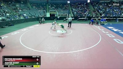 138 lbs Quarterfinal - Peyton Richards, Switzerland Co vs Hunter Banet, Floyd Central