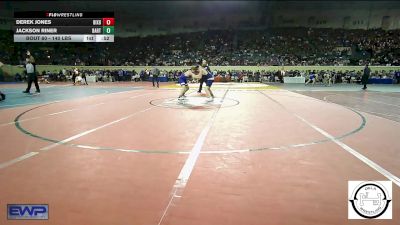 140 lbs Consi Of 32 #1 - Derek Jones, Bixby vs Jackson Riner, Bartlesville JH