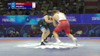 125 kg 1/4 Final - Cole Mirasola, United States vs Inal Gagloev, Uww