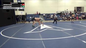 285 lbs 1st Place Match - Nathan Glass, San Francisco State vs David Baxter, Vanguard