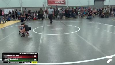 49 lbs Champ. Round 3 - Josef Rosario, Nova WC vs Connor Becker, Wild Buffalo Wrestling Club