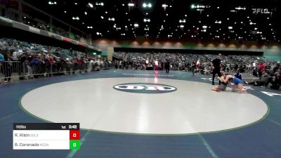 110 lbs Consi Of 4 - River Klein, Douglas vs Bella Coronado, McQueen