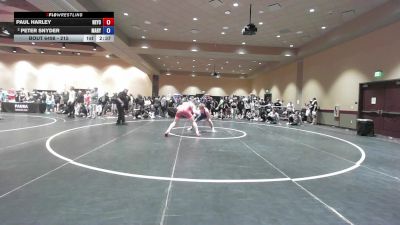 215 lbs Champ. Round 2 - Paul Harley, New York vs Peter Snyder, Maryland