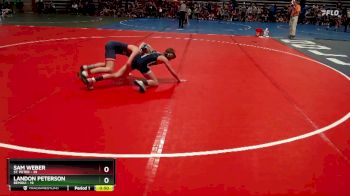 115 lbs Quarterfinals (8 Team) - Landon Peterson, Bemidji vs Sam Weber, St. Peter