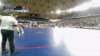 Boys 4A 175 lbs Cons. Round 1 - Jaiden Yoon, Kamiak vs Colston Gilroy, Sumner