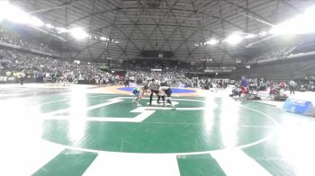 Boys 3A 120 lbs Champ. Round 2 - Carson Carolus, River Ridge vs Kian Athey, Mountain View