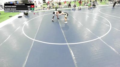 Junior Boys - 144 lbs Cons. Round 3 - Nathan Hines, Wisconsin vs Ulises Rosas, Team El1te Wrestling
