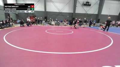 Champ. Round 2 - Sophia Lopez, All-Phase Wrestling Club vs Peyton Smalley, Shelton Wrestling Club