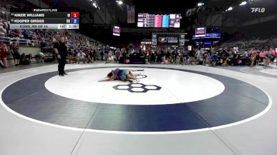 120 lbs Cons. Rd Of 16 - Kinzie Williams, ID vs Kooper Griggs, CO