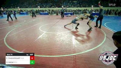 110 lbs Quarterfinal - Elijah OwensHowell, Team Choctaw vs Daniel Kotze, ReZults Wrestling