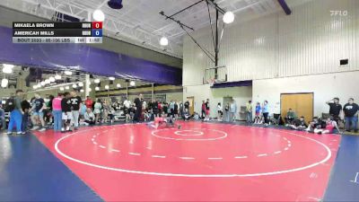 95-106 lbs Rr Rnd 2 - Mikaela Brown, Roundtree Wrestling Academy vs Americah Mills, Roundtree Wrestling Academy