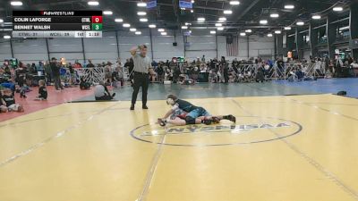 110 lbs Round 2 - 10:30am Friday - Bennet Walsh, West Coast Elite vs Colin Laforge, CTWHALE