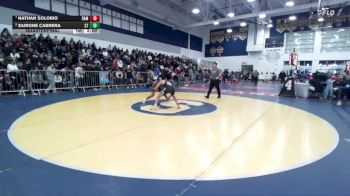113 lbs Quarterfinal - Nathan Solorio, Damien vs Zairone Cabrera, South Torrance