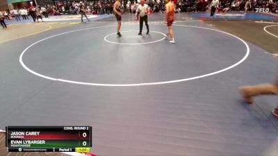 120 lbs Cons. Round 2 - Evan Lybarger, Mountainside vs Jason Carey, Bonanza