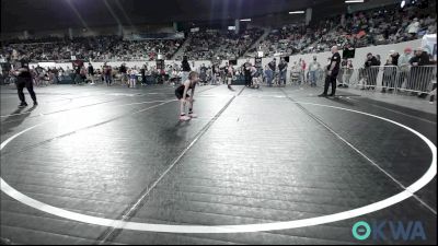 43 lbs Consi Of 4 - Oakley Elizondo, Blue Devil Wrestling vs Vivian Manley, Perry Wrestling Club