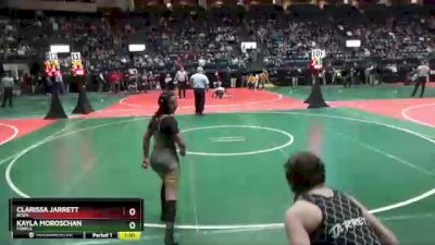 116 lbs Quarterfinal - Kayla Moroschan, FOWCA vs Clarissa Jarrett, BOZA