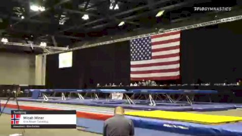 Micah Miner - Tumbling, Kris Power Tumbling - 2021 USA Gymnastics Championships