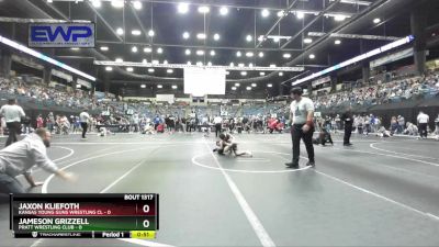 79 lbs Quarterfinal - Jameson Grizzell, Pratt Wrestling Club vs Jaxon Kliefoth, Kansas Young Guns Wrestling Cl