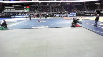 132 lbs 1st Place Match - Mia Collins, Burnt Hills-Scotia-Ballston Spa-2 vs Taylor Aiello, Town Of Huntington-11