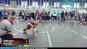 76 lbs Round 6 (8 Team) - Brady Sher, Florida Scorpions Black vs Jaxson Tocco, U2 Upstate Uprising