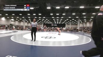 130 lbs Cons. Semis - Zahra Stewart, Animal House Wrestling vs Echo Cranor, Spartan Mat Club