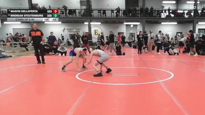 110 lbs Consi Of 8 #2 - Mason Dellapenta, Eden vs Brendan Stoutenburg, Saratoga Springs