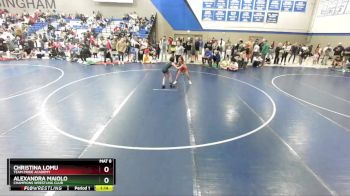 72 lbs Semifinal - Alexandra Maiolo, Champions Wrestling Club vs Christina Lomu, Team Pride Academy