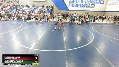 72 lbs Semifinal - Alexandra Maiolo, Champions Wrestling Club vs Christina Lomu, Team Pride Academy