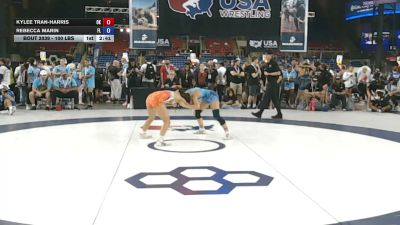 100 lbs Cons. Rd Of 16 - Kylee Tran-Harris, Oklahoma vs Rebecca Marin, Florida