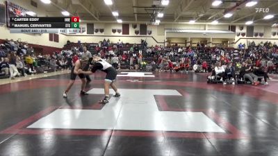 215 lbs Round 3 - Carter Eddy, Independence vs Manuel Cervantes, South Tama County