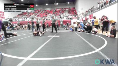 49 lbs Consi Of 4 - Gus Coleman, Elgin Wrestling vs Haxen Gibson, Wolfpak Wrestling