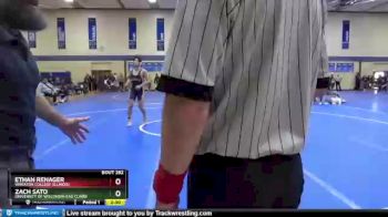 141 lbs 3rd Place Match - Ethan Renager, Wheaton College (Illinois) vs Zach Sato, University Of Wisconsin-Eau Claire
